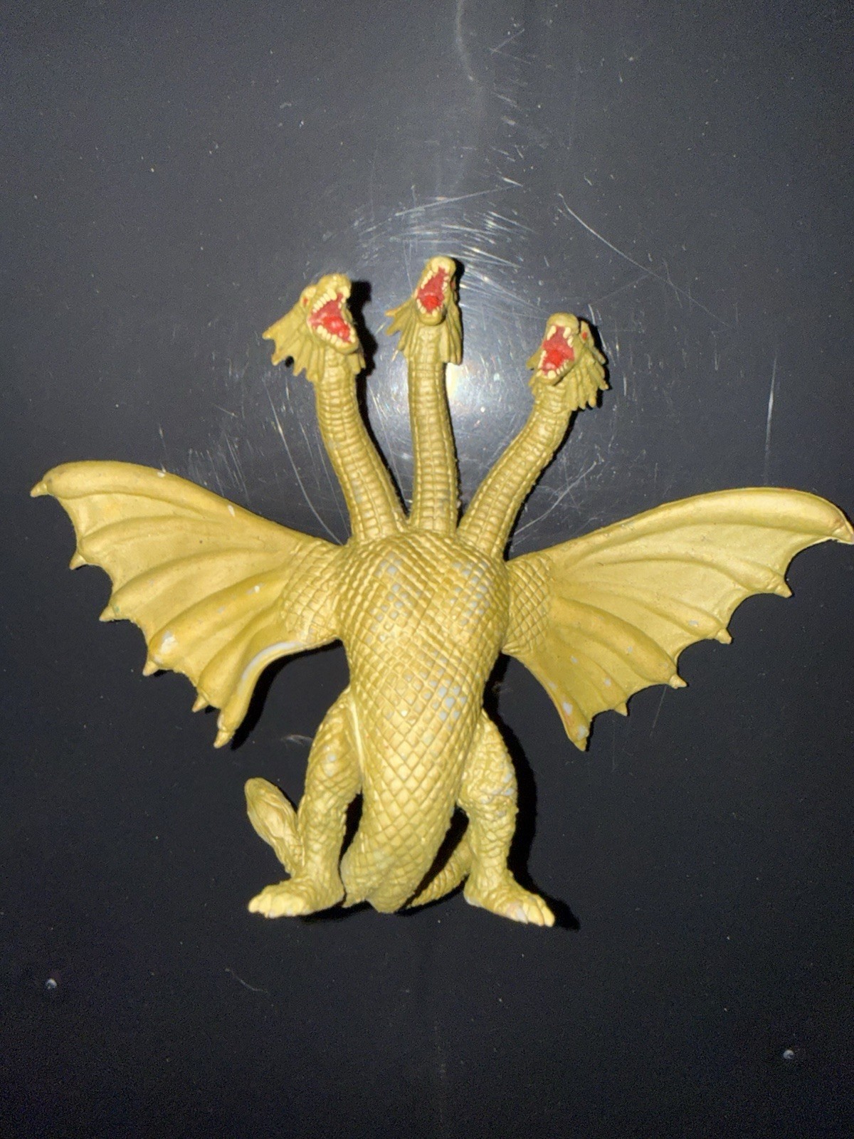 King Ghidorah Three-Headed Gold Monster Dragon Figure Toy, Ages 8-11, 12-16, 17+