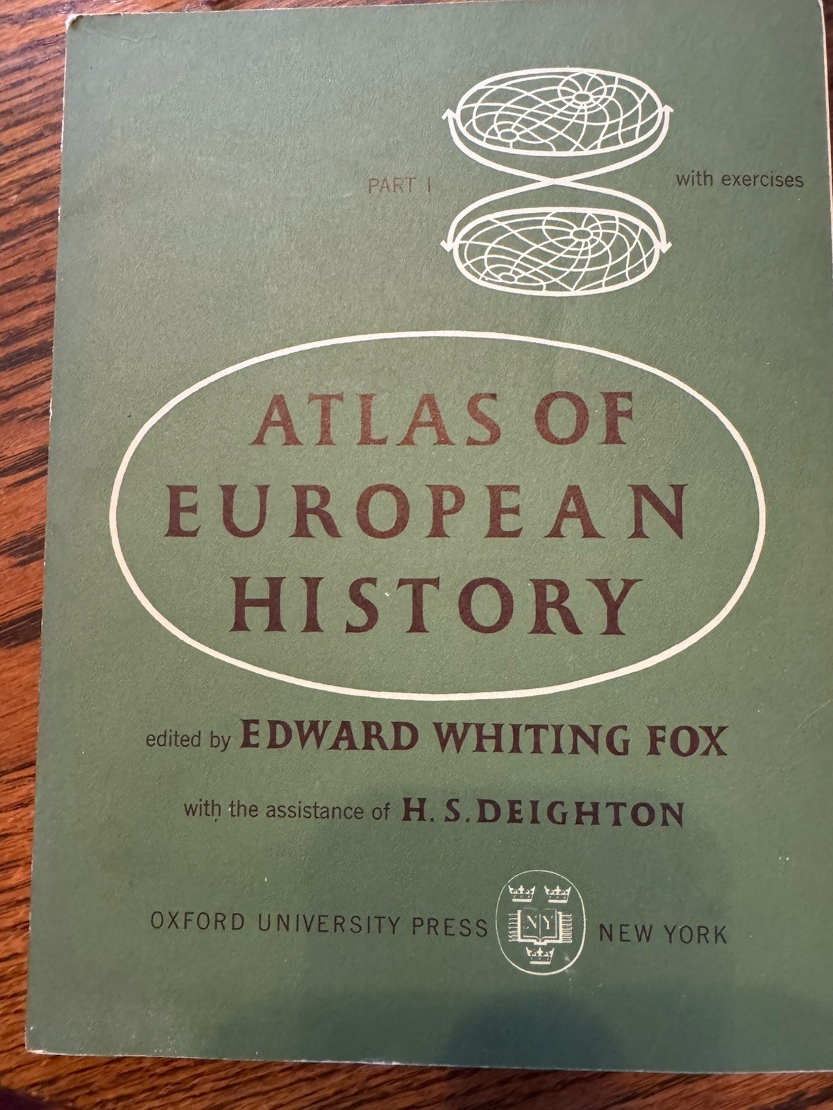 Vintage 1957 Atlas of European History Part I Edward Whiting Fox