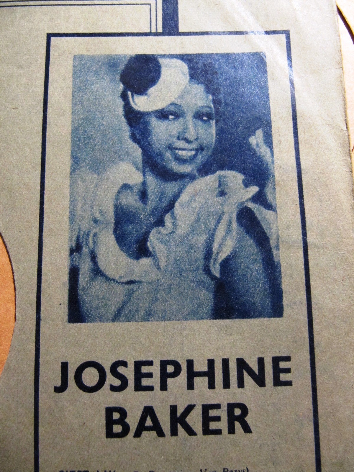 JOSEPHINE BAKER - LUCIENNE BOYER Columbia Picture Advertising Record Sleeve 10"