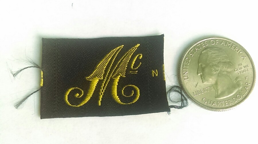 Letters Mc Antique Monogram Initial s Patch Gold Black Letter Font A16
