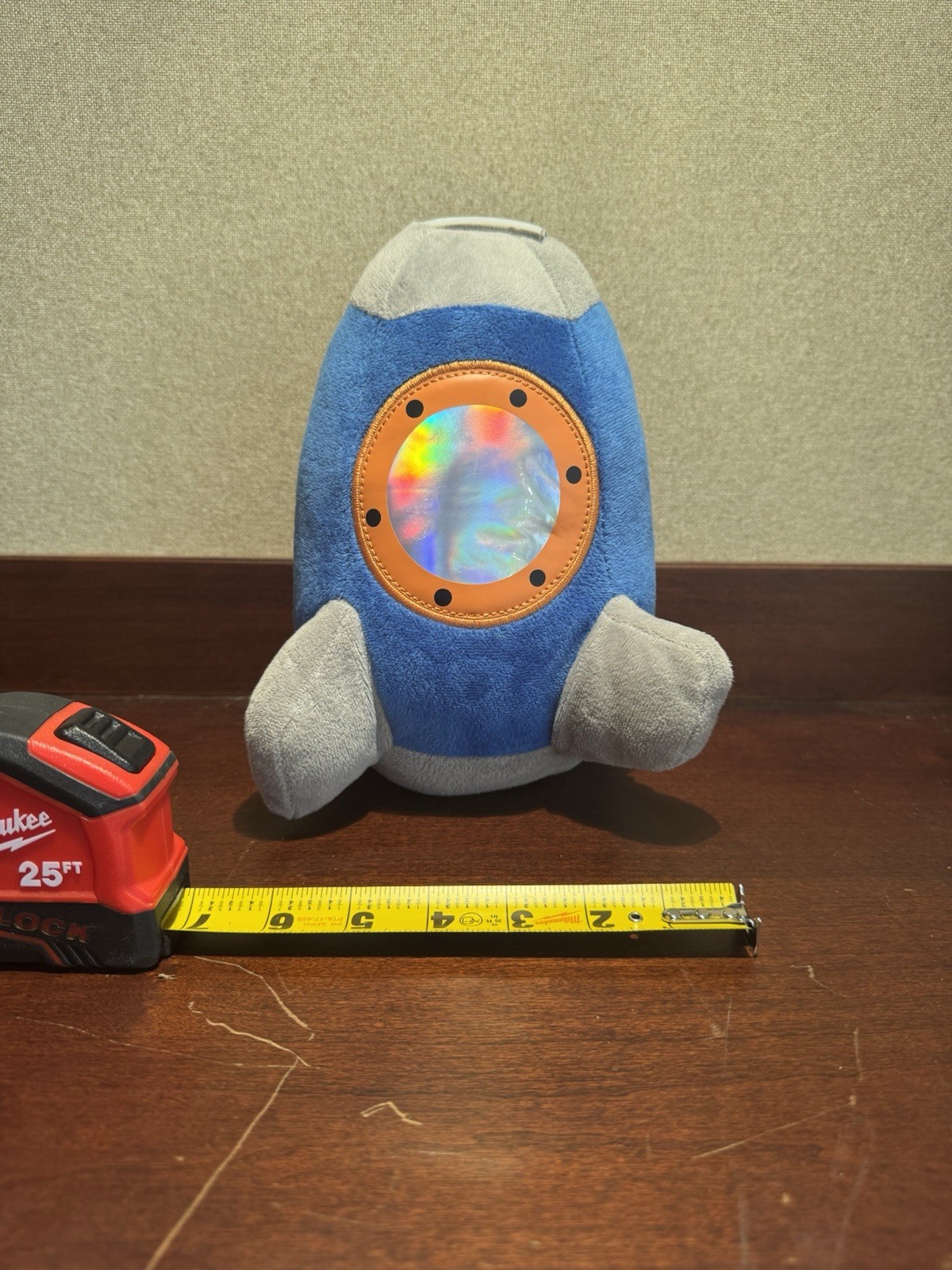 Your Zone Spaceship Plush Coin BANK Piggy Bank 10x5 Child Toys Collectible Bank