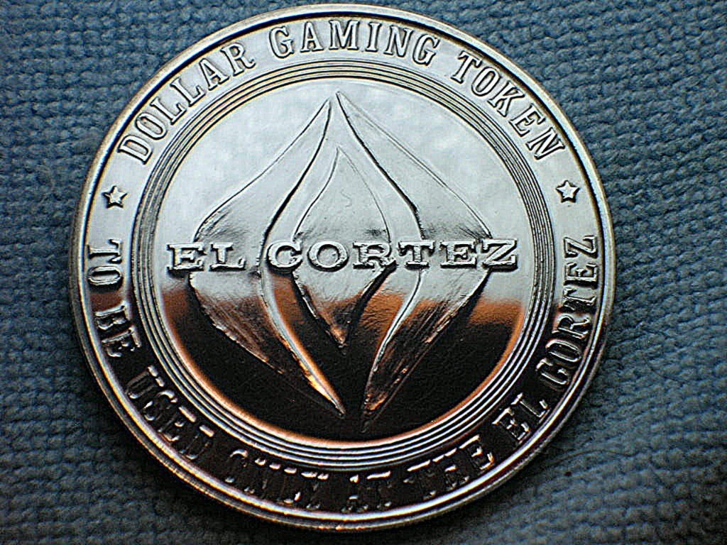 Franklin Mint 1965 Pure Silver Proof "EL CORTEZ, Hotel & Casino" $1 Gaming Token