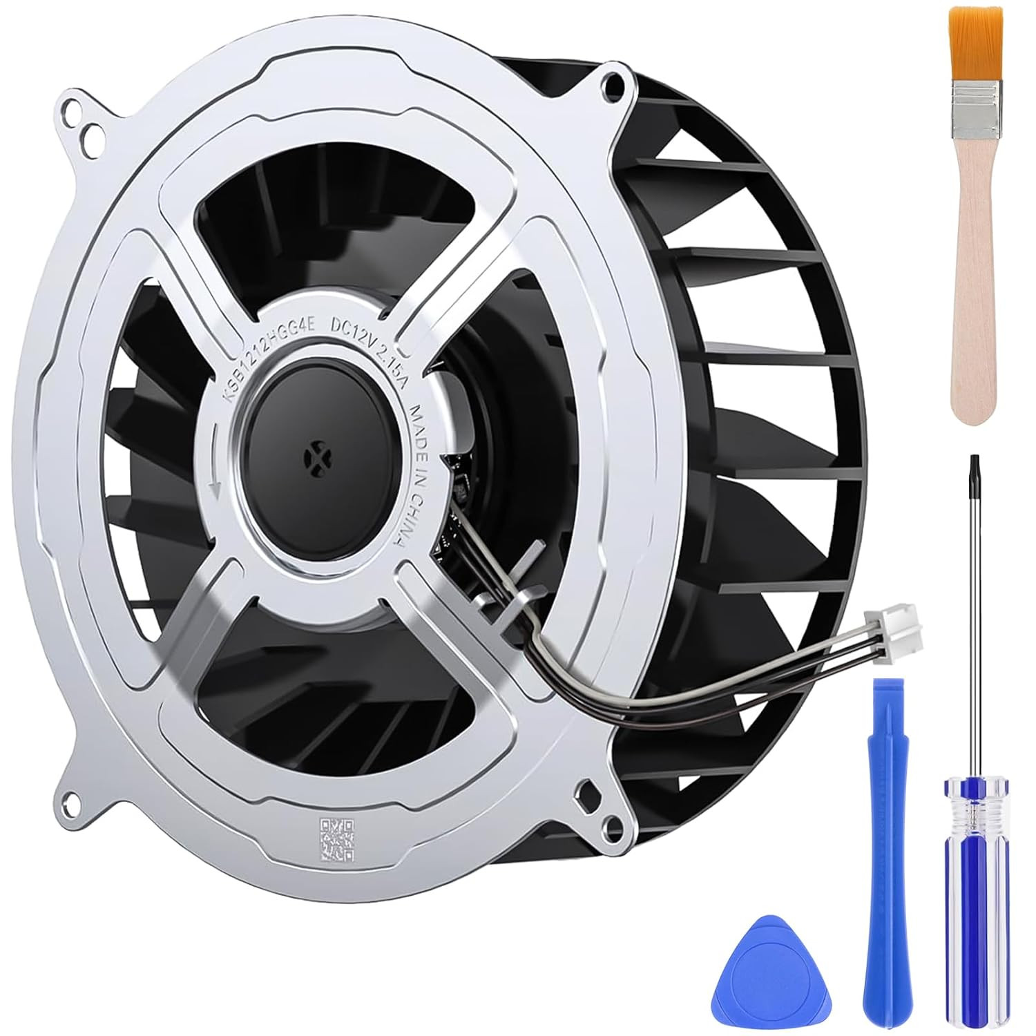 23 Blades PS5 Cooling Fan Replacement for PS5 Standard Edition, Quiet Internal F