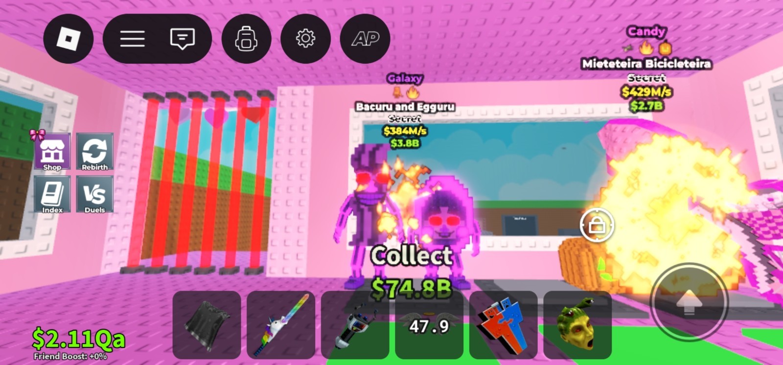 Roblox Galaxy Candy Secret Fire Game Asset Virtual Item