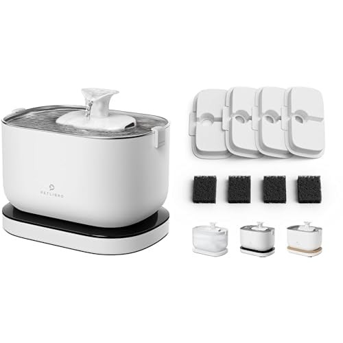 PETLIBRO Cordless Cat Water Fountain Battery Operated 2.5L + 4 Filters