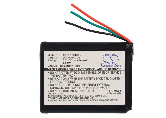 Li-Ion BATTERIE 3.7V 600mAh Type 361-00041-00 For Garmin Forerunner 310XT