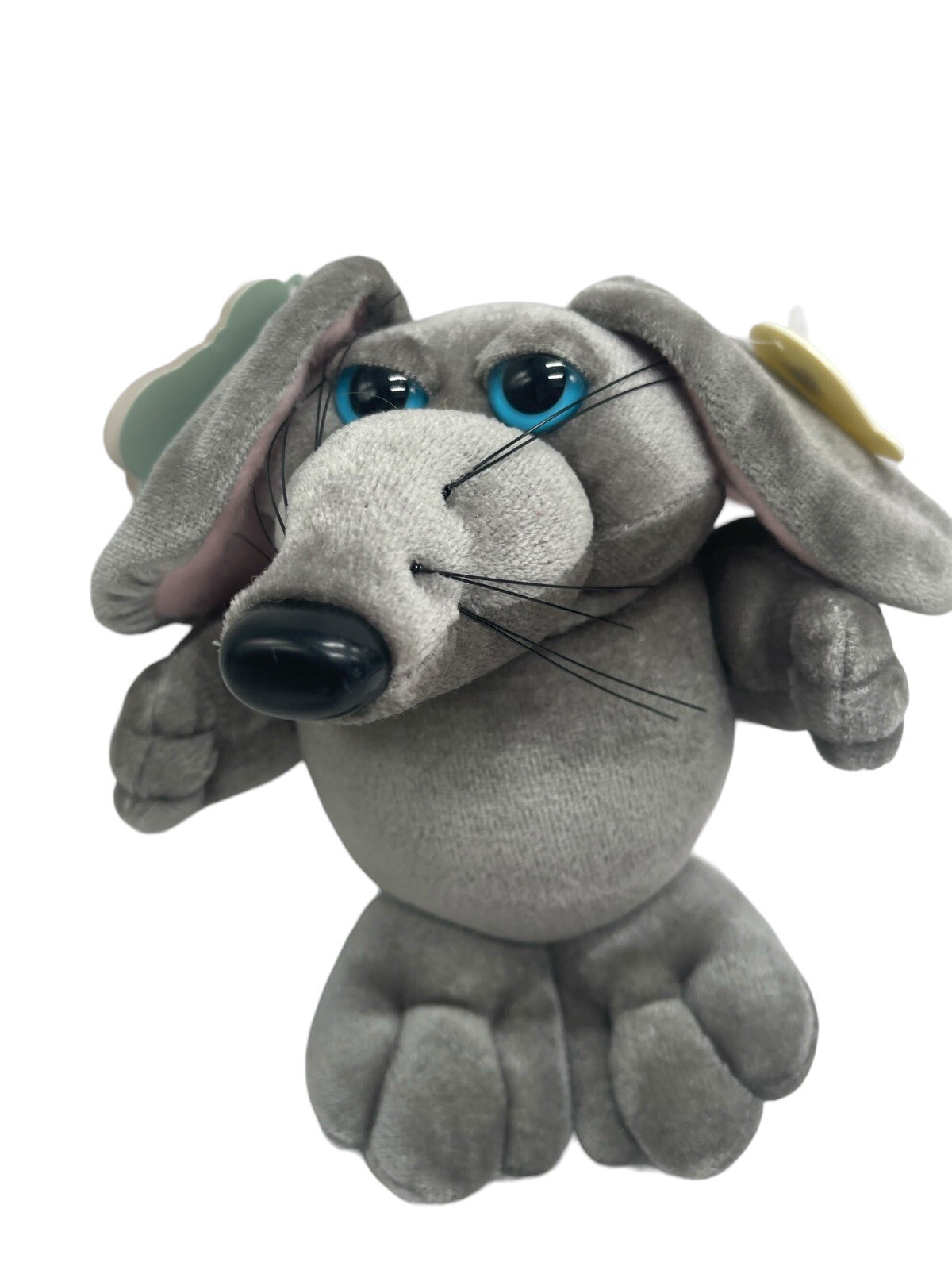 VTG Graphics International Heartline 7" Plush Rat 1985 Cheesey Stuffed Animal