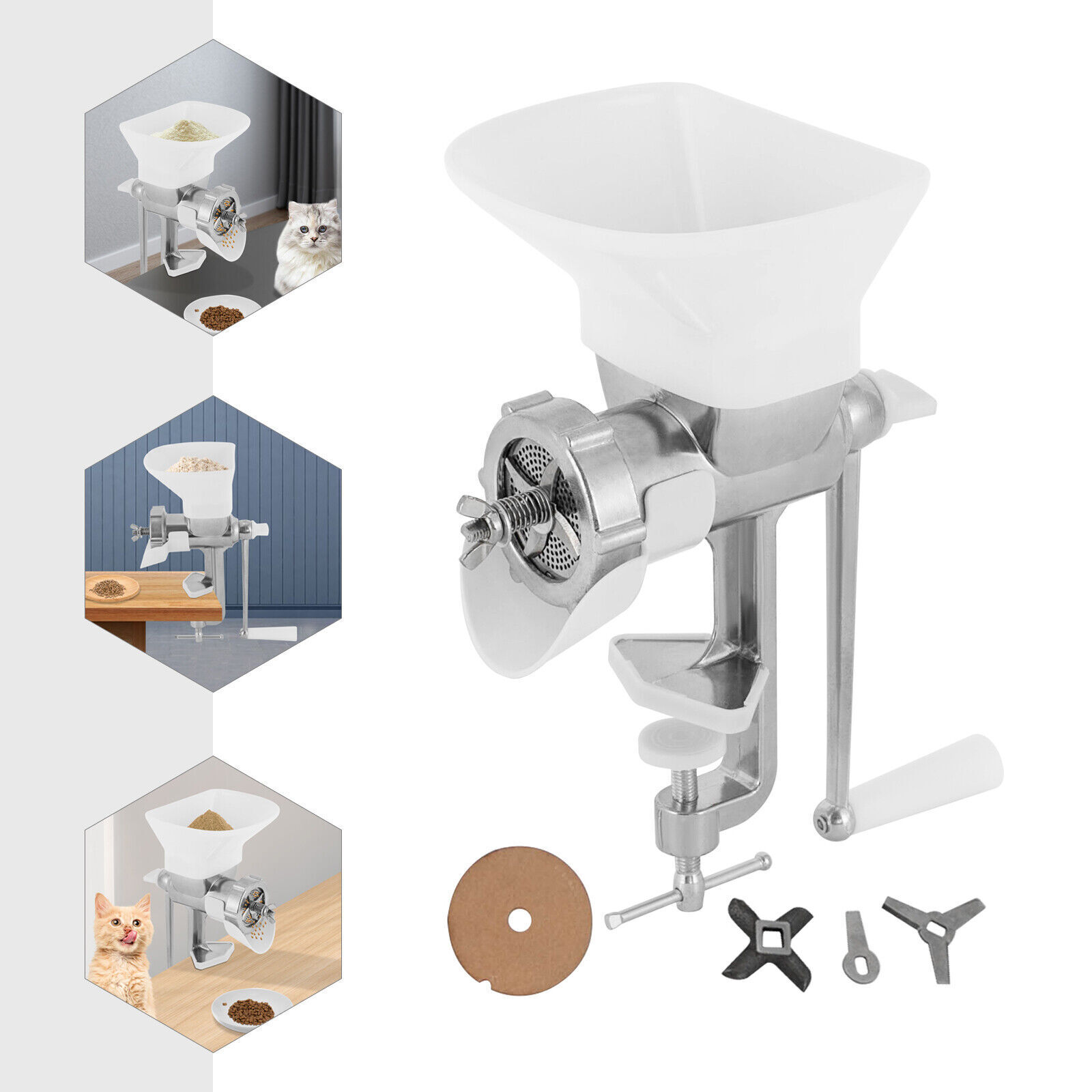 Manual Feed Pellet Machine For Cats Birds Fishing Table Feed Making Machine