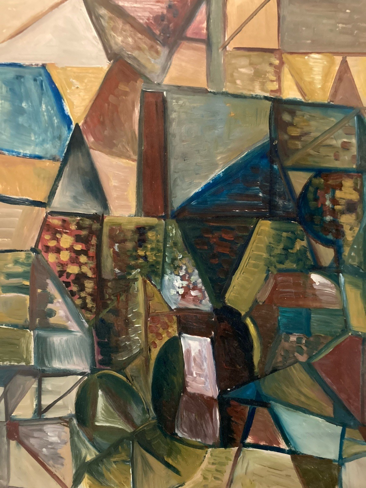 Painting Art Abstract Paper Abstract Cubist Cubism 1980s