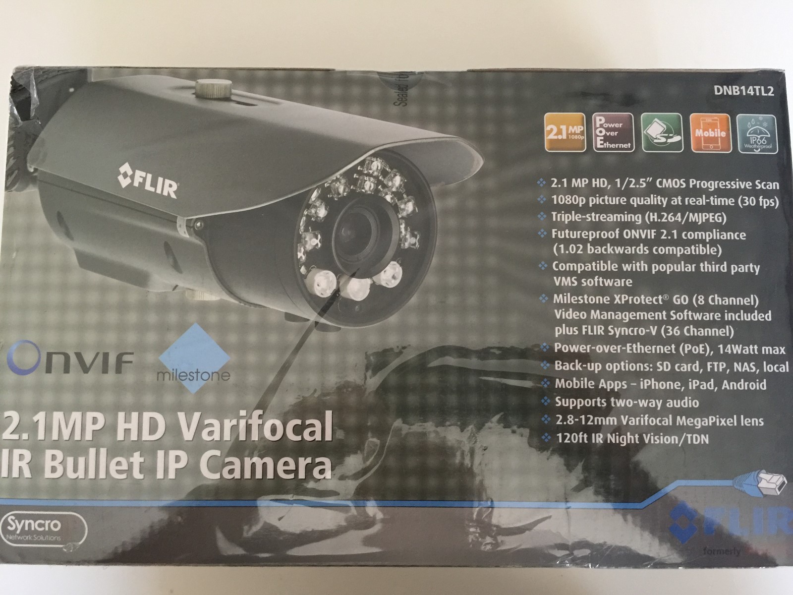 Digimerge - DNB14TL2 - 2.1mp Ir Bullet Vf2.8-12 Onvif Camera New