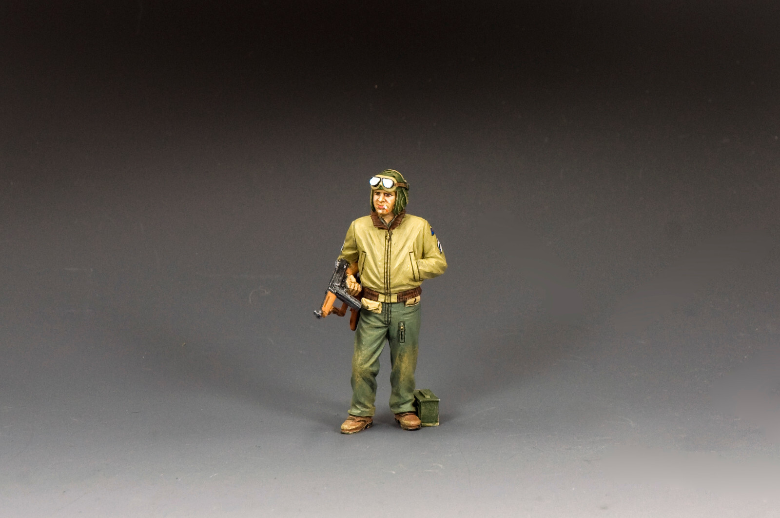 King and (&) Country D Day DD385 Standing Tank Sergeant w/Tommy Gun
