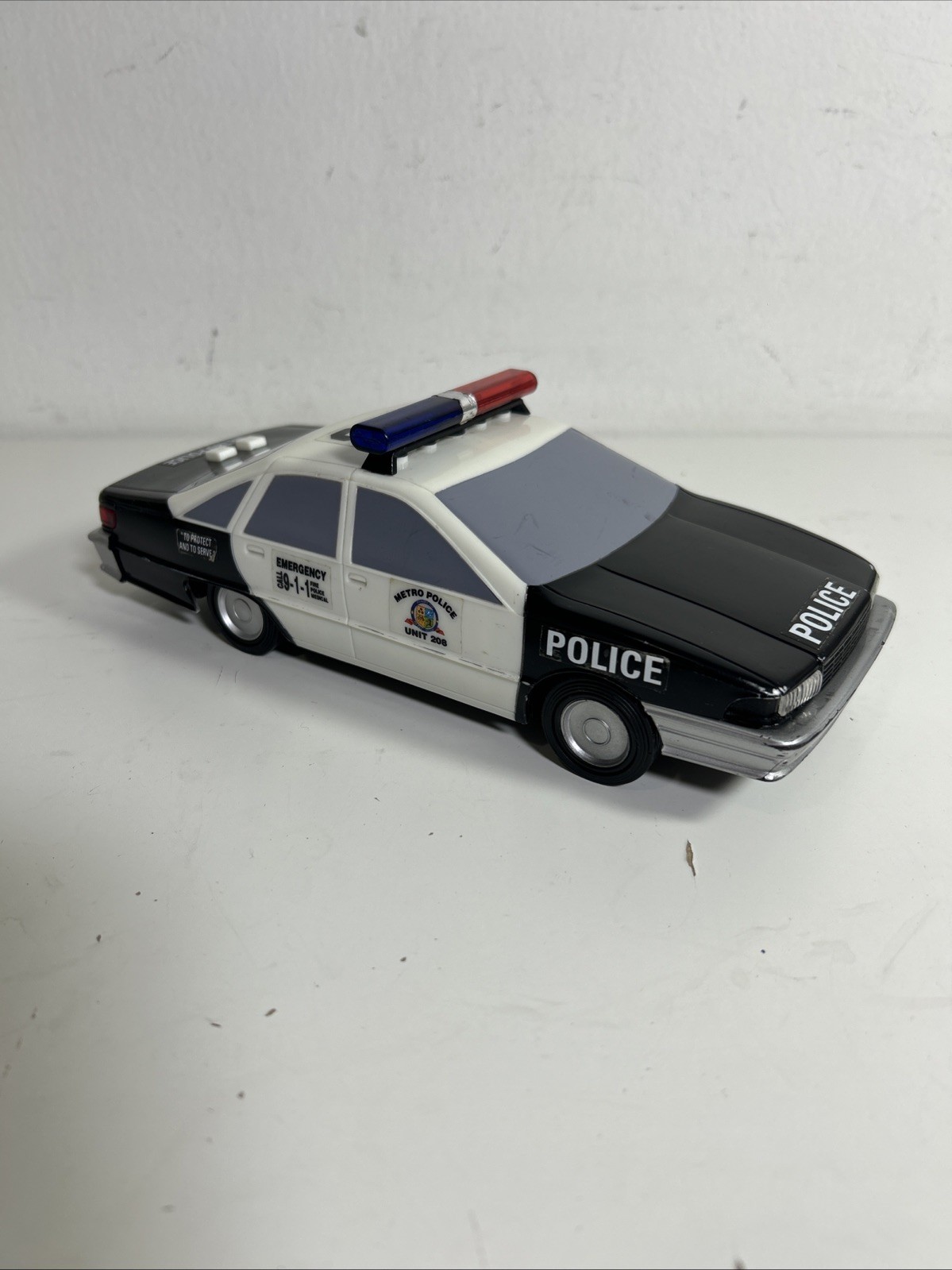 1993 Funrise Police Cop Car Chevrolet Caprice Impala Black Sound & Light Tested