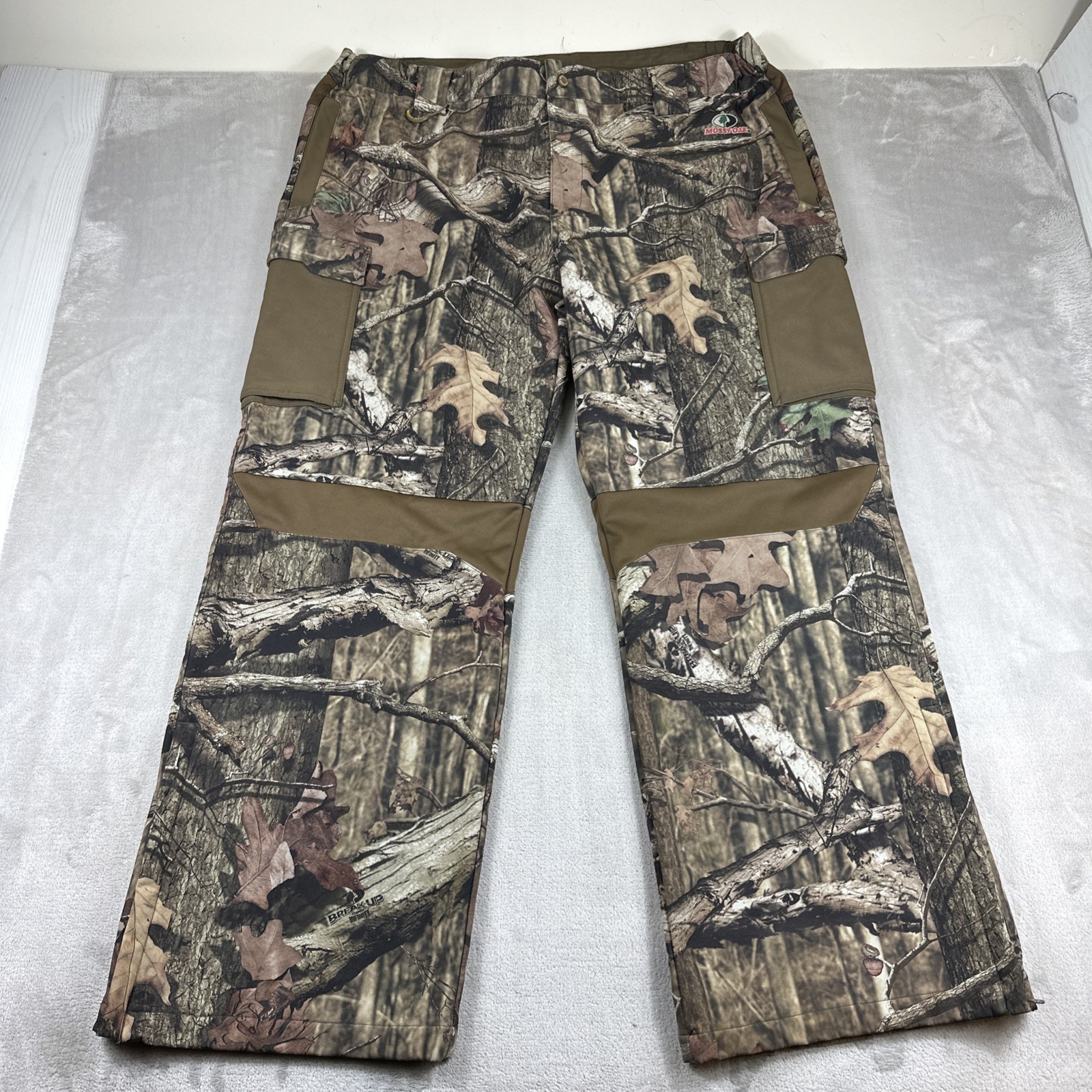 Mossy Oak Pants Men's 2XL Camo Break Up Infinity Hunting Fleece Lined Cargo