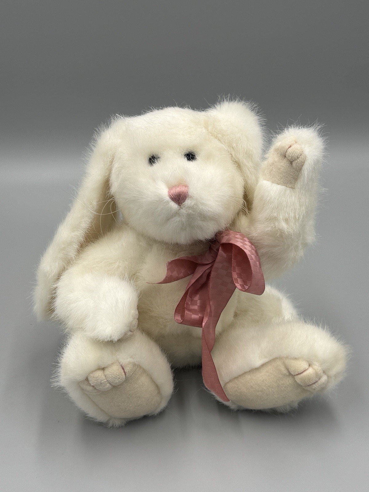 Boyds Bears T Hopplewhite Bunny Rabbit Jointed Plush 15” Stuffed Animal READ
