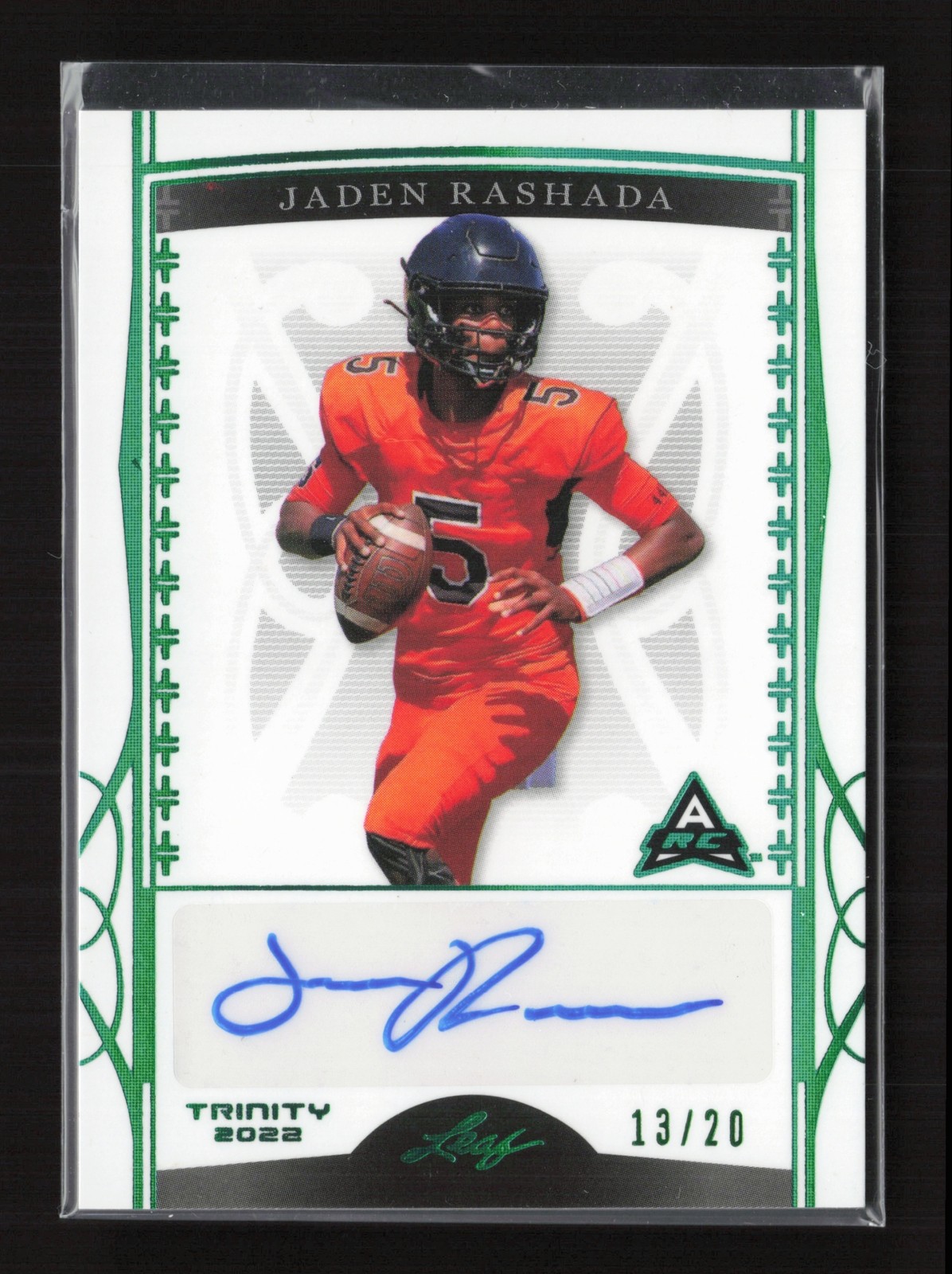 2022 Leaf Trinity Jaden Rashada #BA-JR4 Auto /20