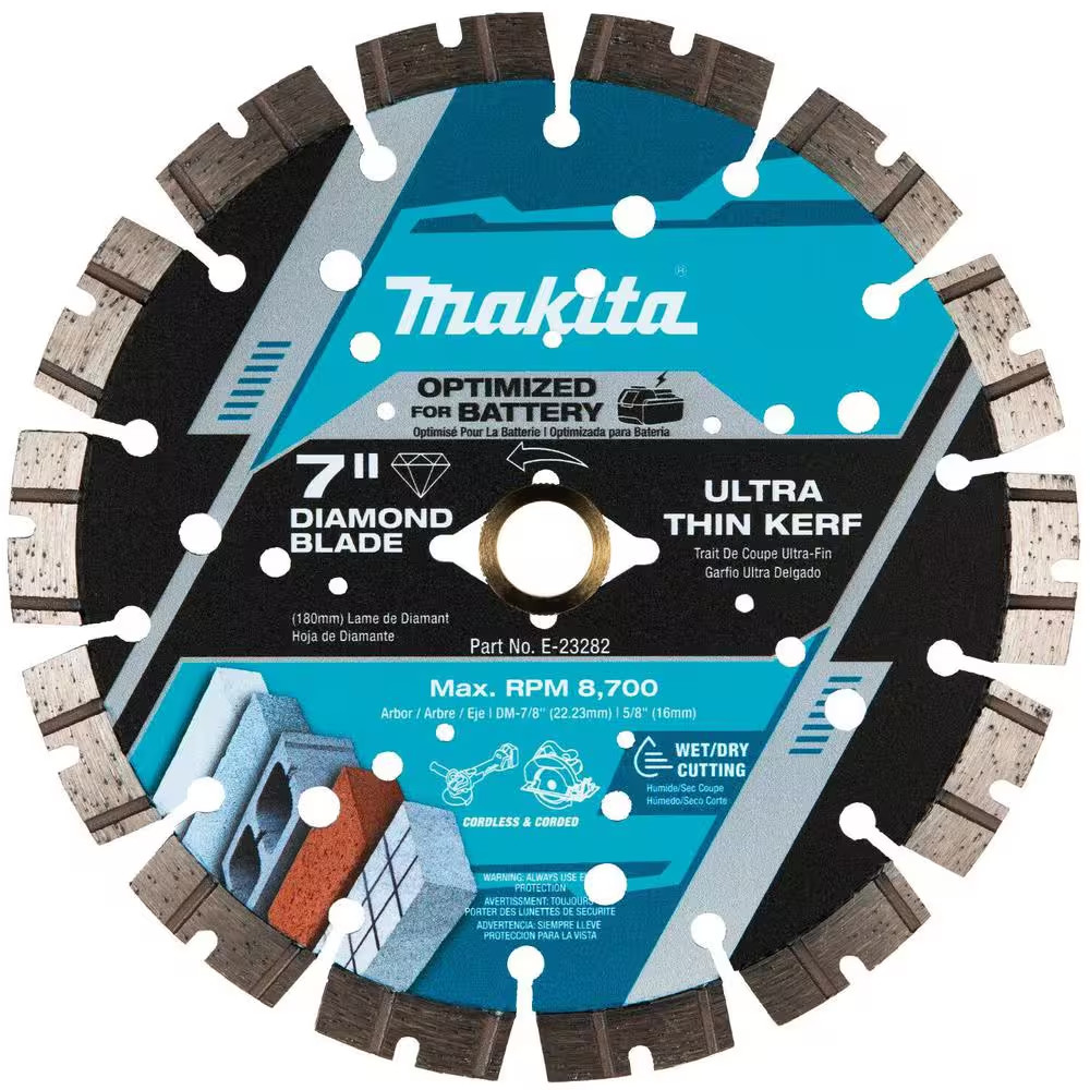 MAKITA 7 In. Thin Kerf Segmented Rim Diamond Blade