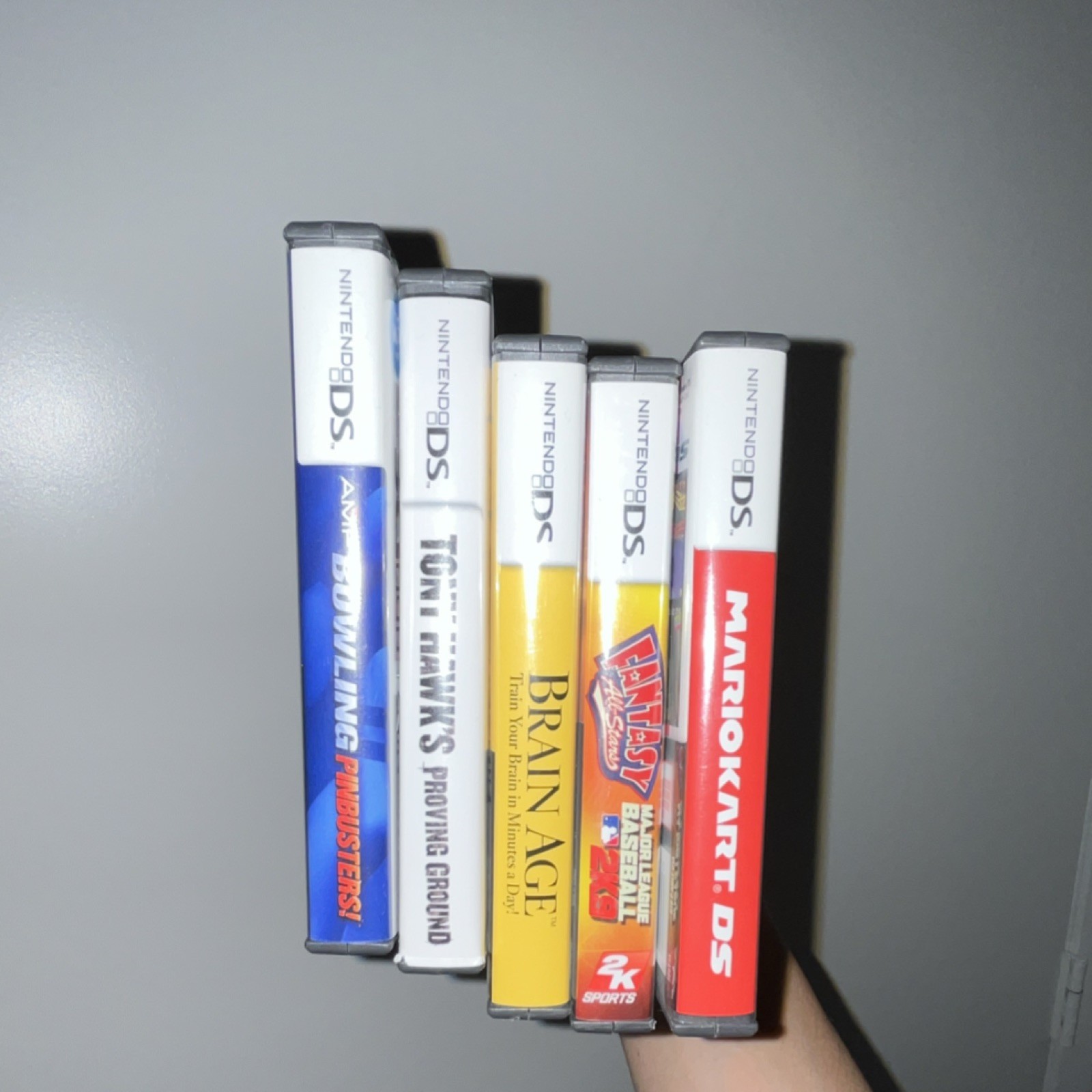 Nintendo DS Original Game Cases Mario Kart Brain Age Tony Hawk Fantasy All-Stars