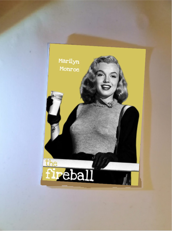 FIREBALL 1950 Marilyn Monroe Ice Skating Drama Film Reproduction Postcard