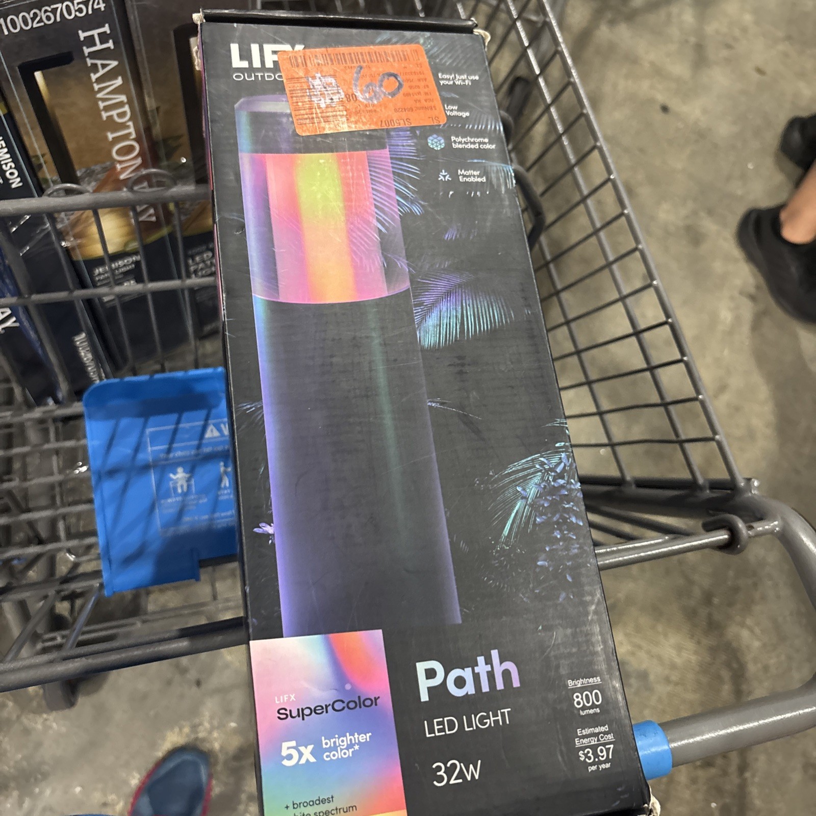 LIFX Low Voltage Black RGB Smart Wi-Fi LED Landscape Path Light Alexa Google OB