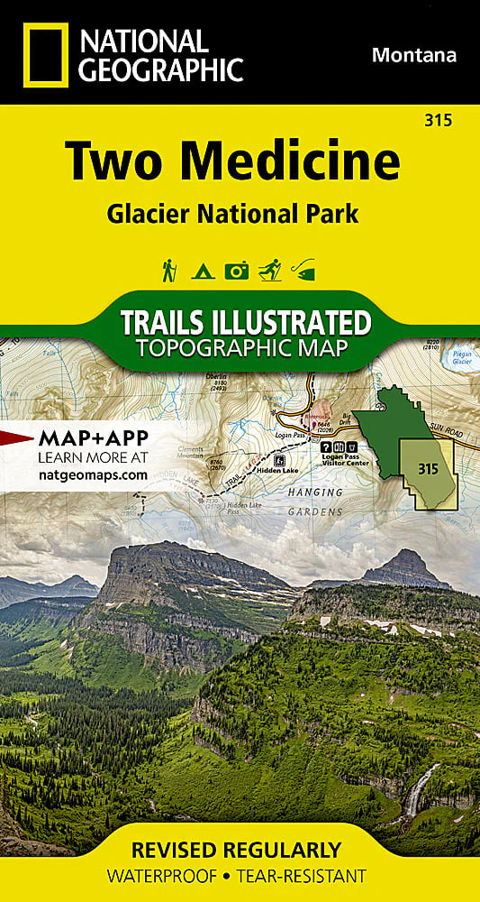 Glacier National Park, Two Medicine: Map #315