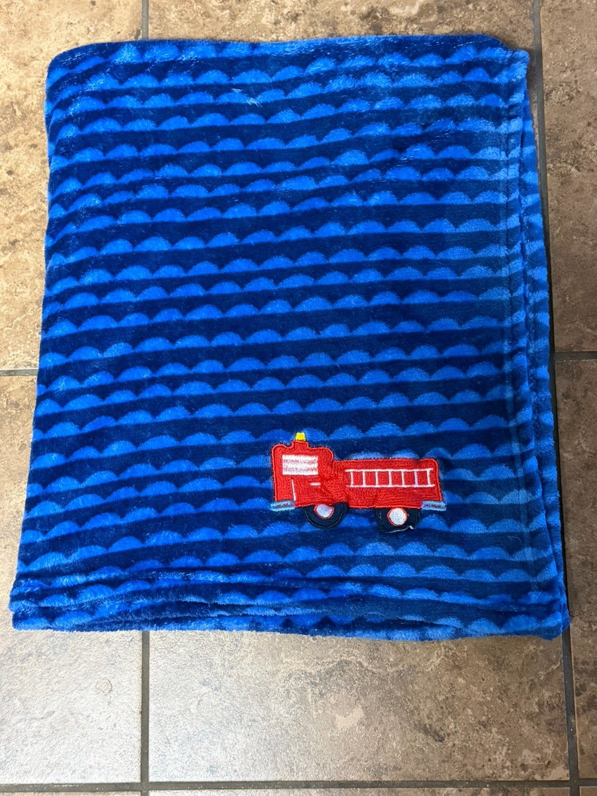 Le Bebe FAVORITE Firetruck/Fire Truck Baby Security Lovey Blanket HTF