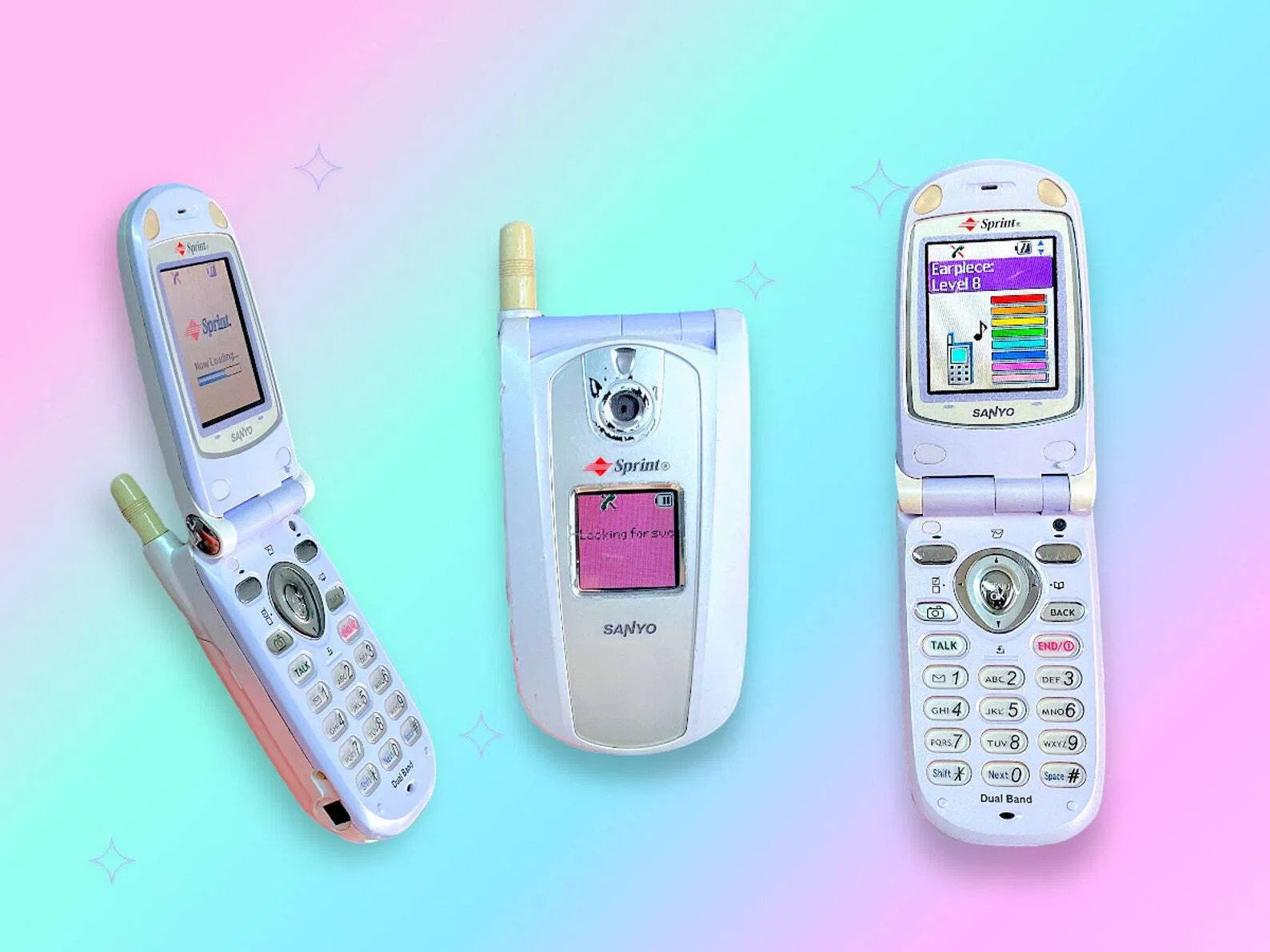 Vintage Y2K Purple Sanyo Camera Flip Cell Phone. Very Rare.Works!