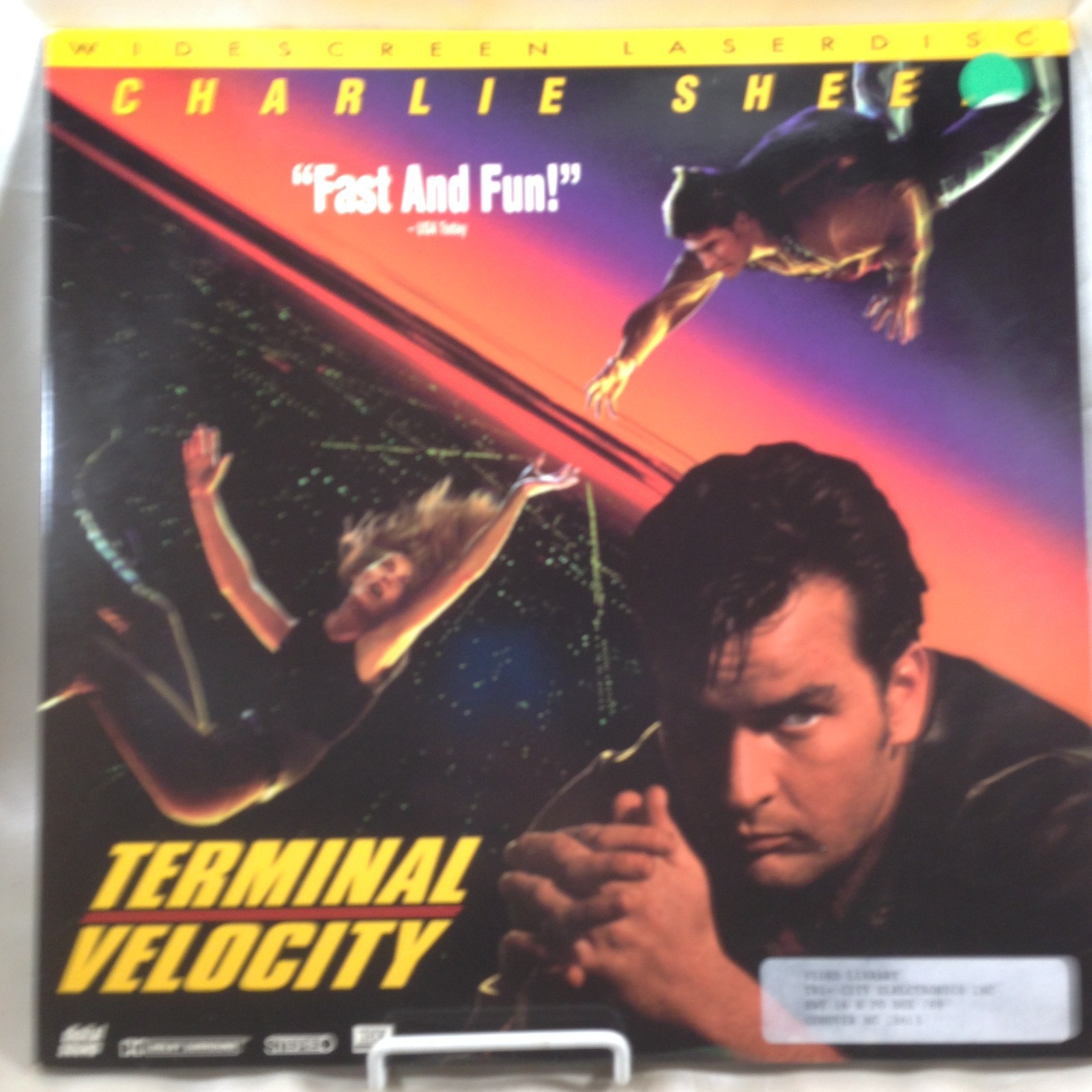Laserdisc Video Terminal Velocity Charlie Sheen