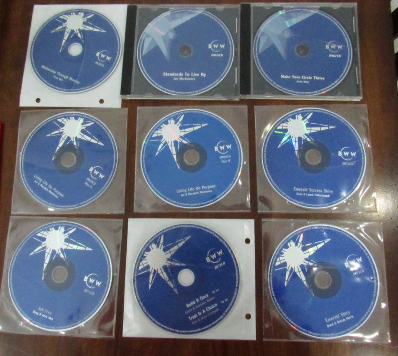 9 Amway BWW Teaching Training Motivational Leadership 2000's  Cd's Unused JM