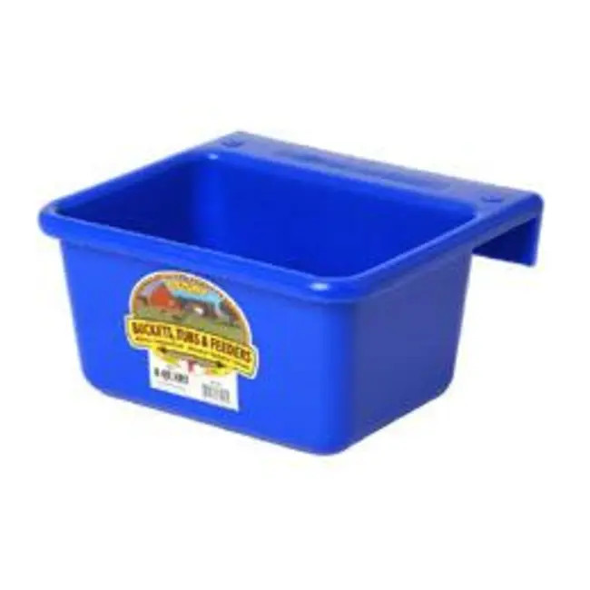 Miller Mini Feeder 6 Quart Blue Animal Plastic