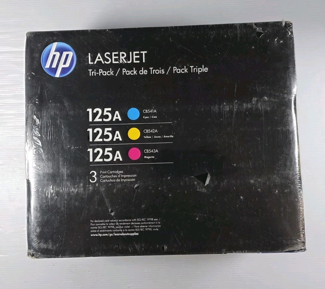 HP 125A Tri-Pack Toner Cartridge Set - Sealed New