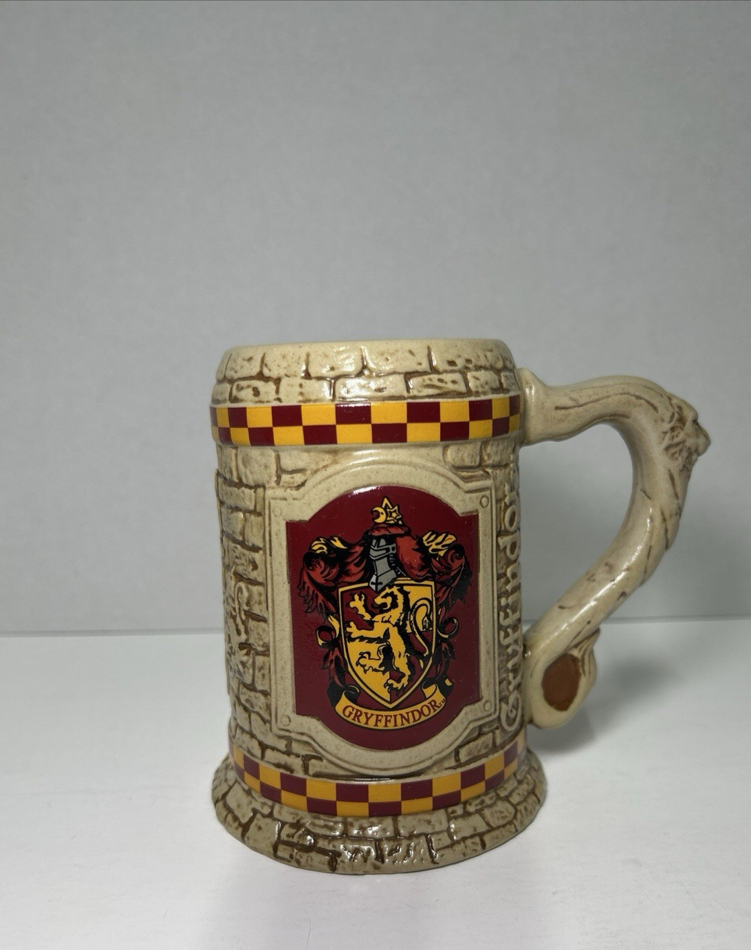 Wizarding World of Harry Potter Gryffindor Ceramic Mug Stein Universal Studios