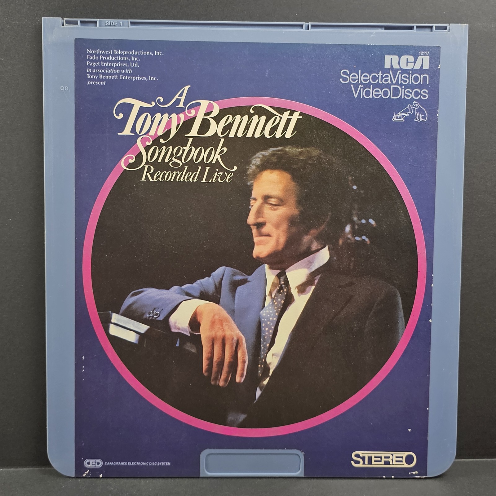 A Tony Bennett Songbook Recorded Live RCA SelectaVision CED VideoDisc 1982 12177