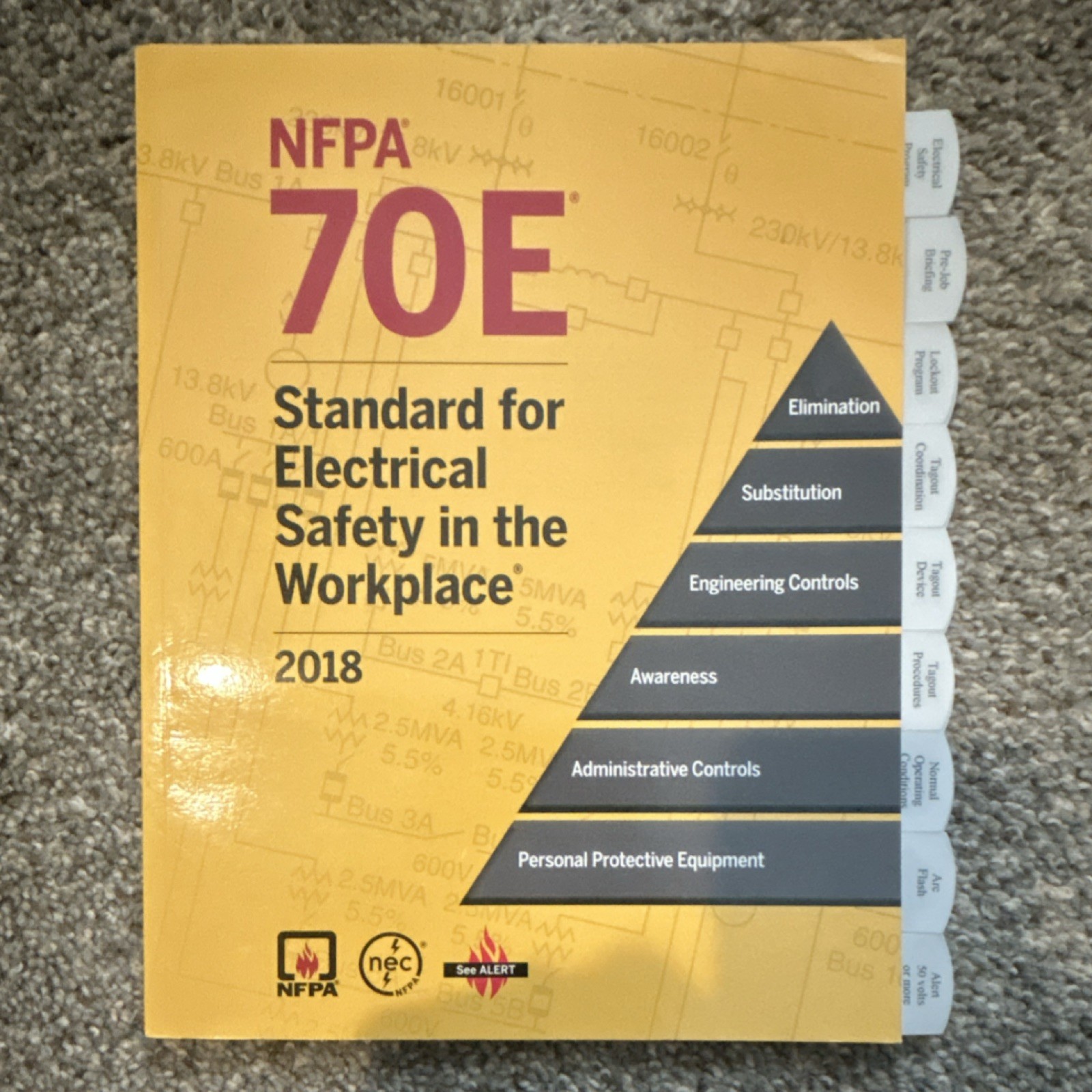 NFPA 70E Electrical Safety in the Workplace 2018 Paperback Textbook