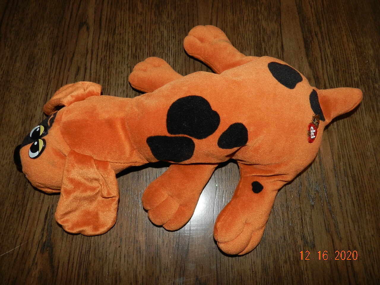 Vintage Pound Puppies Brown Black Spotted Plush Tonka 1985 