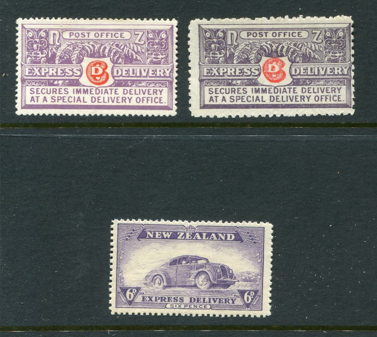 New Zealand #E1, 1a, 2 Express Delivery Set [Mint Hinged]