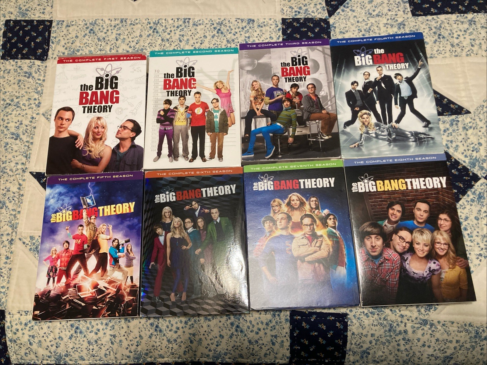 The Big Bang Theory Seasons 1-8 DVDs.  Buy Now!
