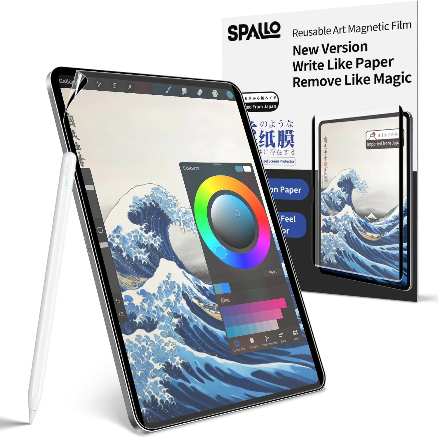 Case for iPad 10.2 inch with Magnetic Paper Screen Protector, Matte Finish