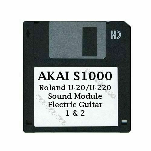 Akai S1000 Floppy Disk Roland U-20/U-220 Sound Module Electric Guitar 1 & 2
