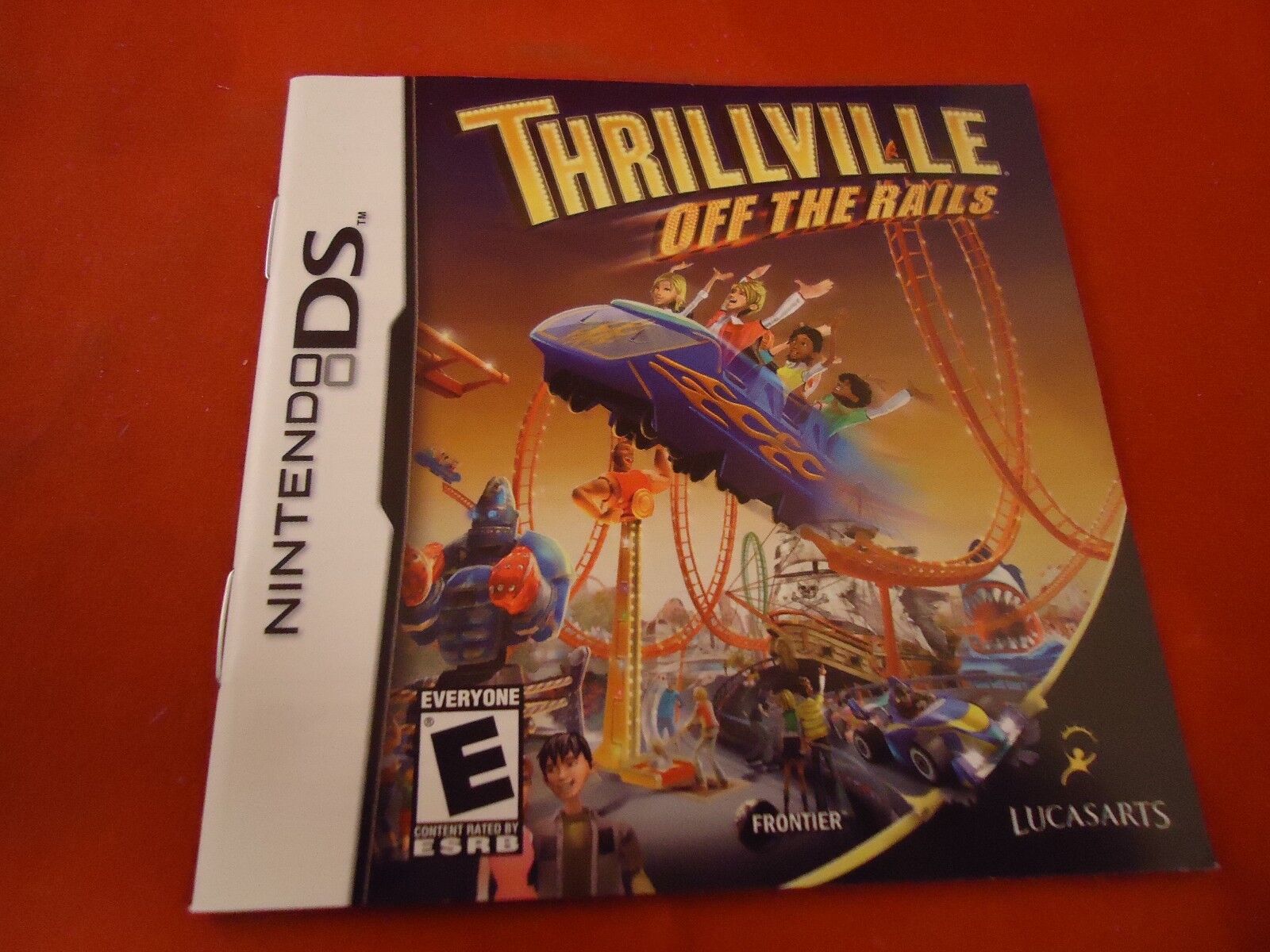 Thrillville Off The Rails Nintendo DS Instruction Manual Booklet ONLY