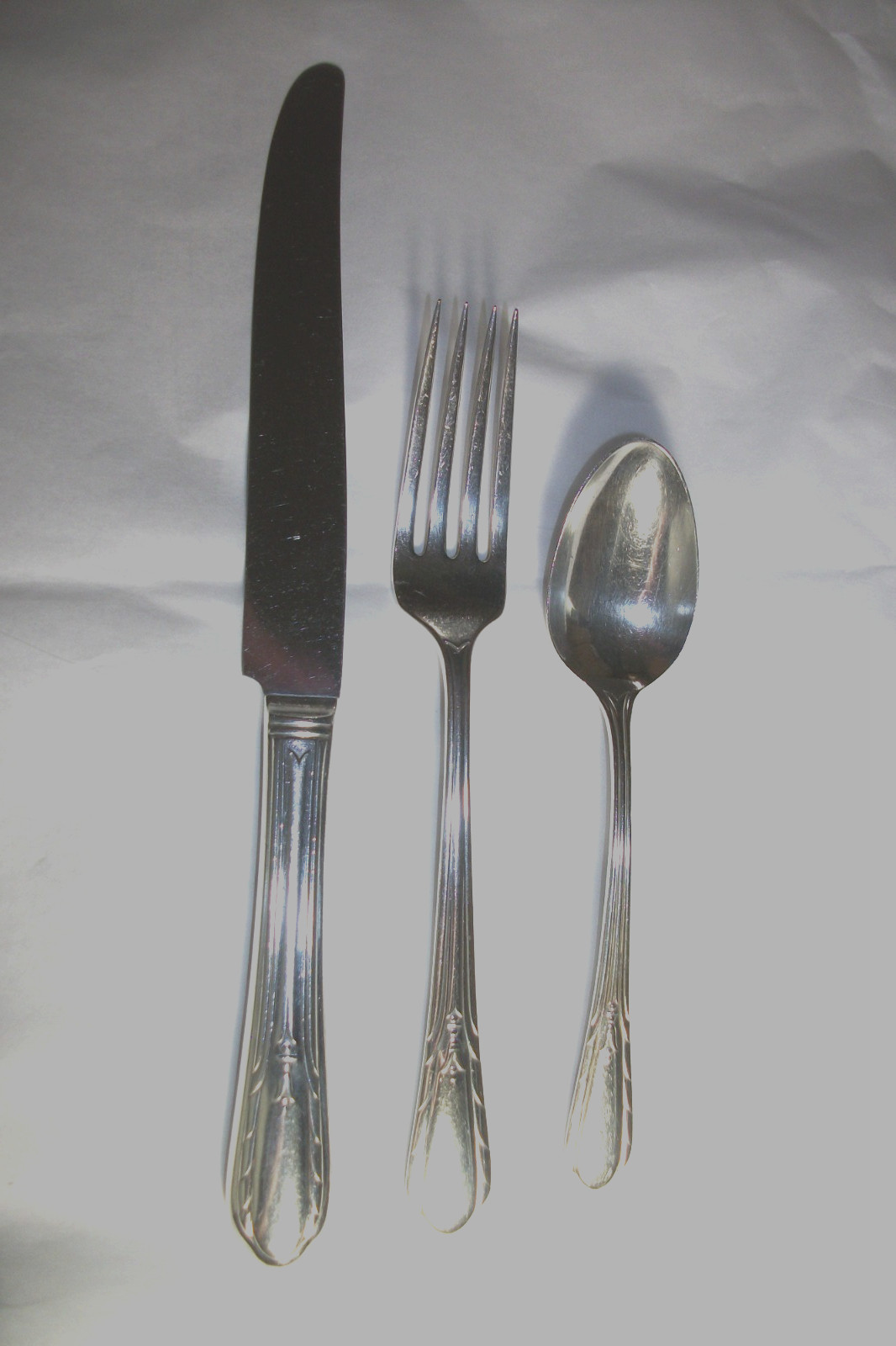 Dowry STERLING SILVER 3 PIECE PLACE SETTING Knife fork spoon