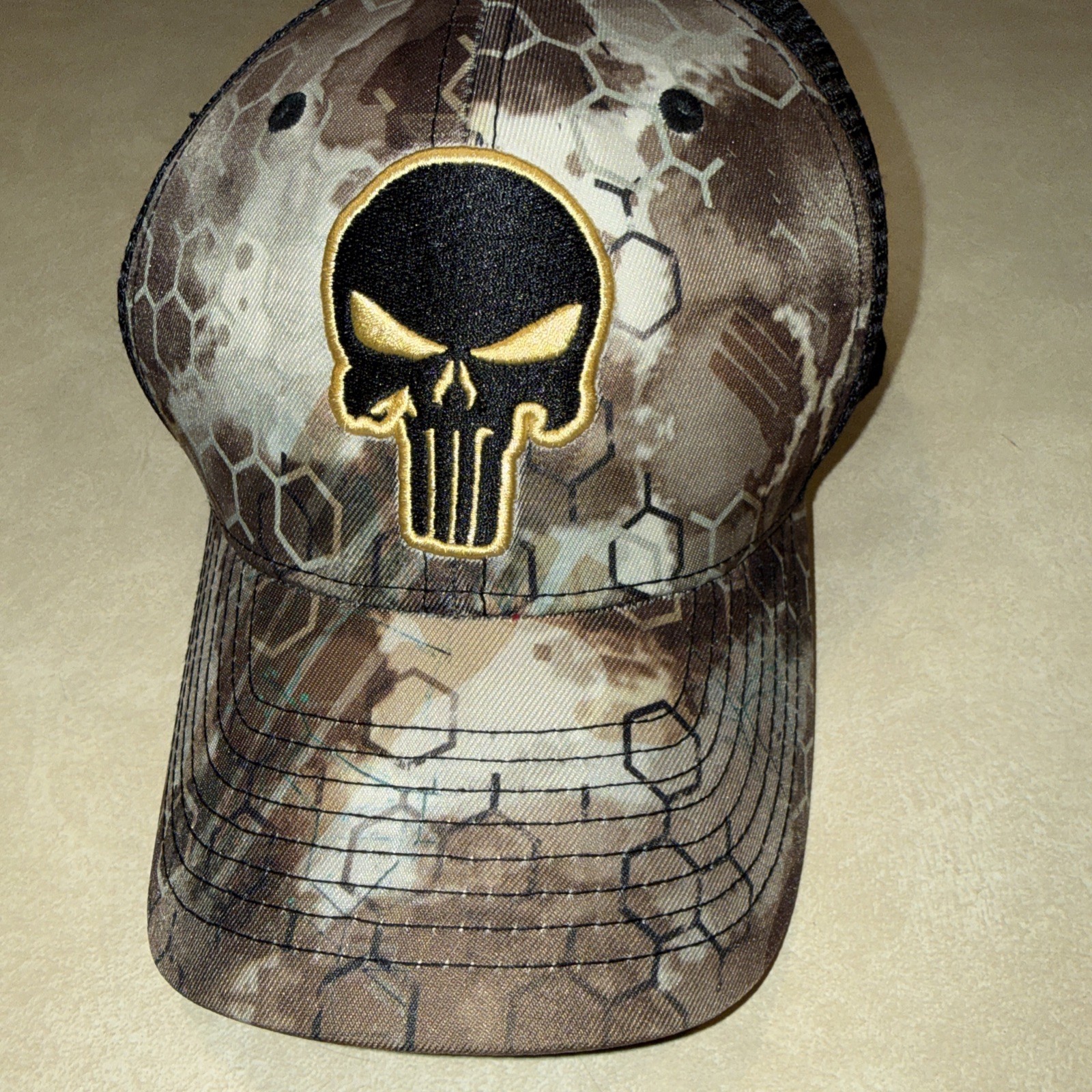 Marvel Punisher Camouflage Camp Hat Trucker SnapBack Mesh Adjustable