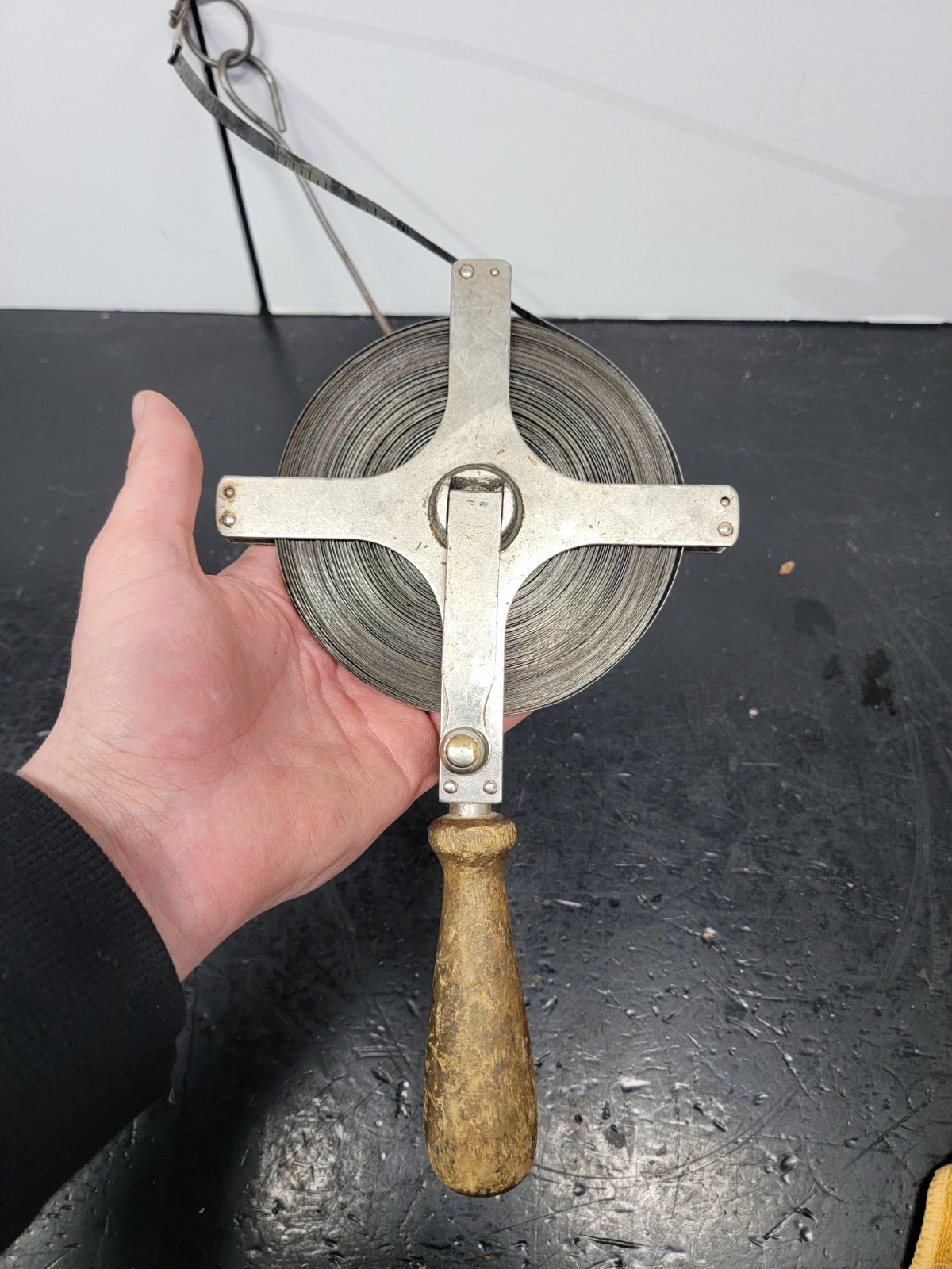 Vintage The Lufkin Rule Co. Metal Tape Measure 100 FT USA Works Well - Greased