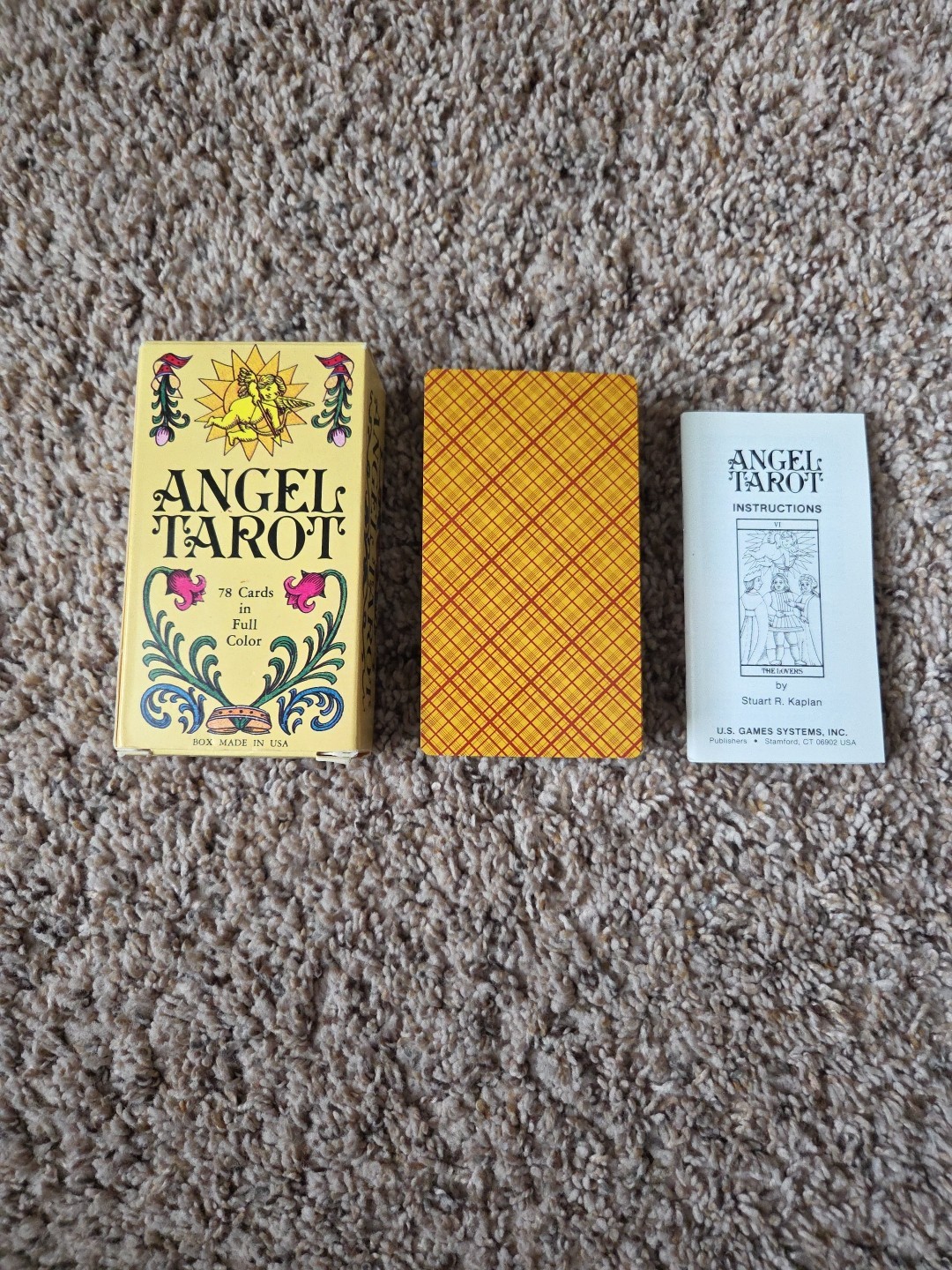Vintage Angel Tarot Cards Deck S.R Kaplan 1980 - Missing One Card 