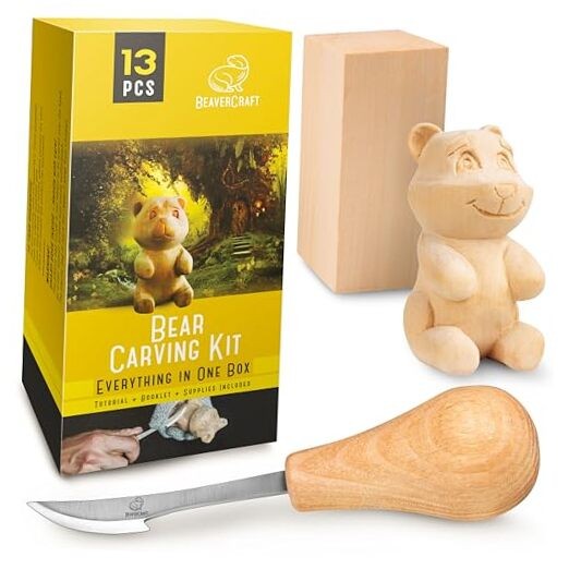  Wood Carving Kit for Beginners DIY 05 - Whittling Kit with Wood Carving Knife 