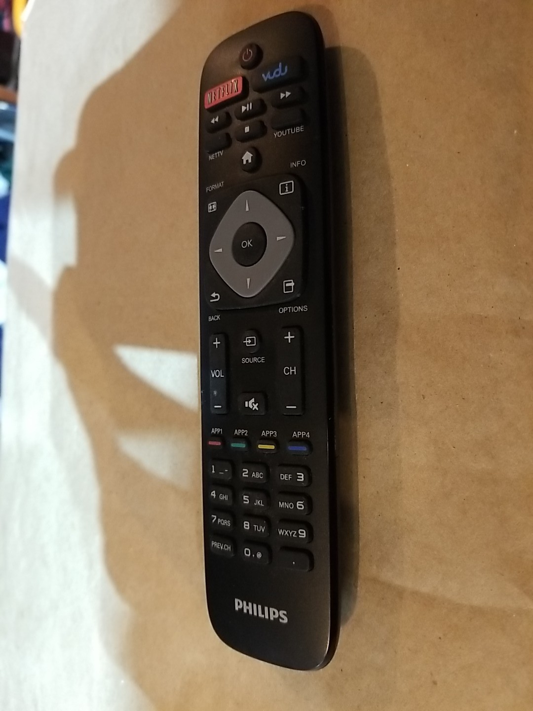 PHILIPS NETFLIX VUDU YOUTUBE  REMOTE CONTROL ORIGINAL 50PFL5601