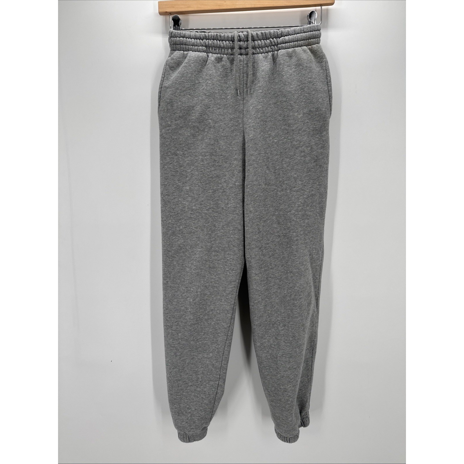 Joe Boxer Men's Jogger Sweatpants Small Gray Fleece, Elastic Waist, Drawstring