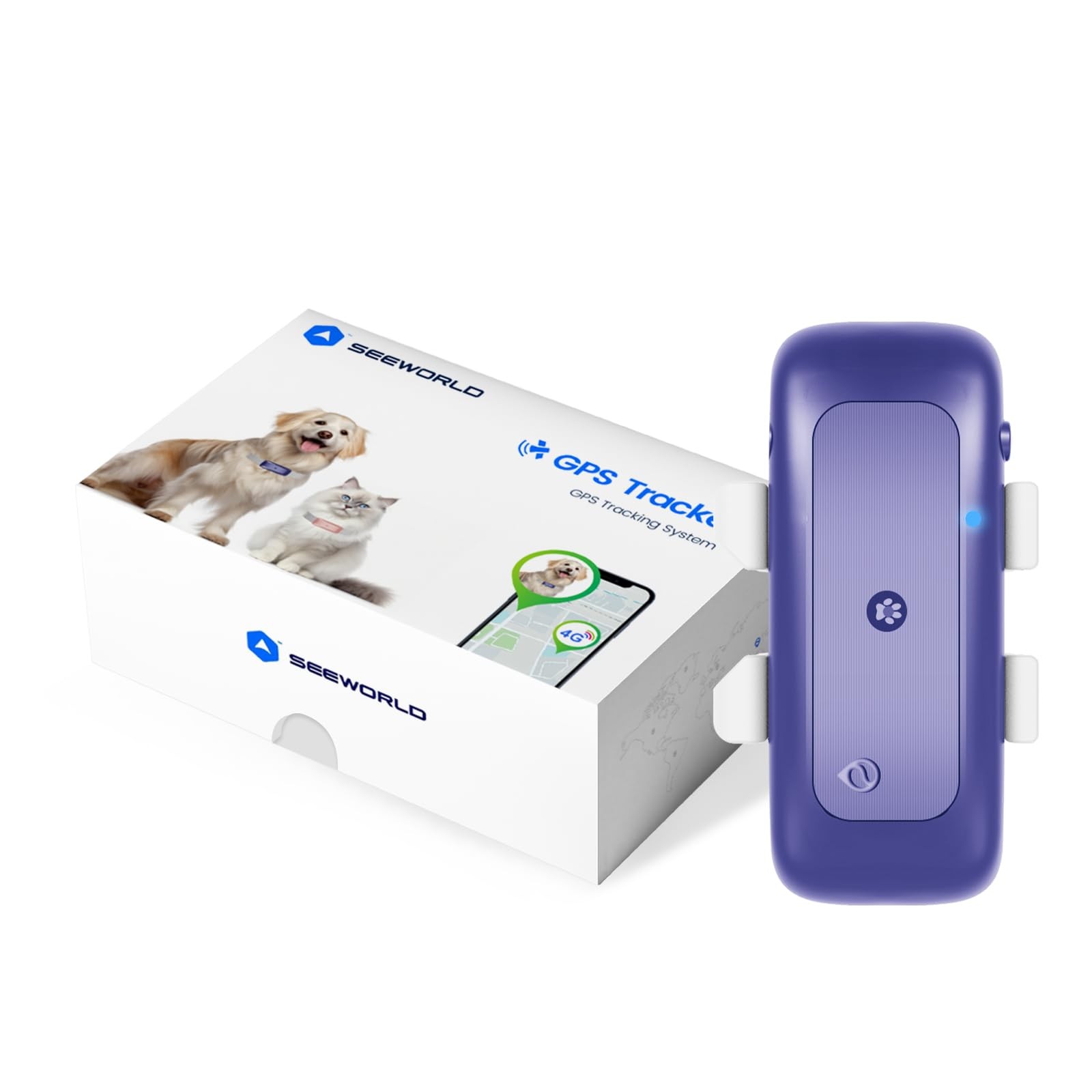 Cat Tracker Mini GPS Pet Tracker for Dogs Cats Waterproof Real-Time Location ...