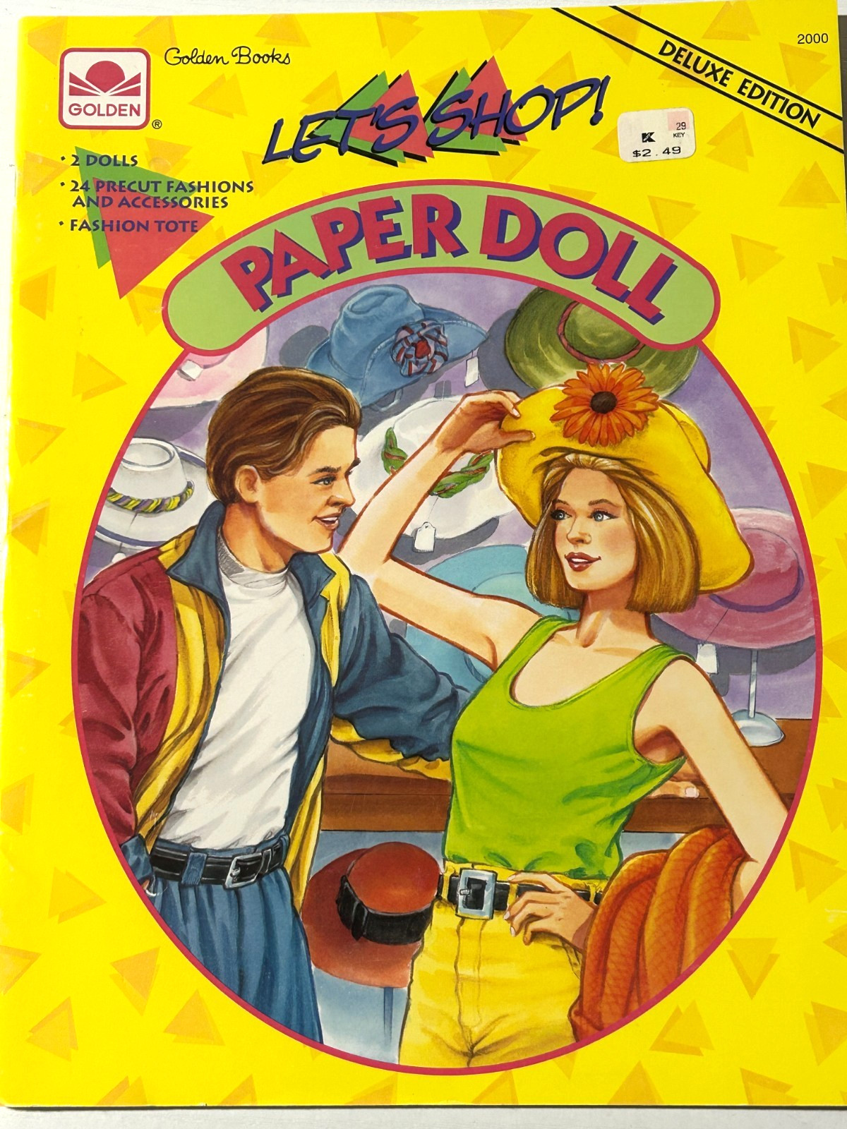 Paper Doll Book Golden UNUSED Let's Shop 1990s Mall 1994