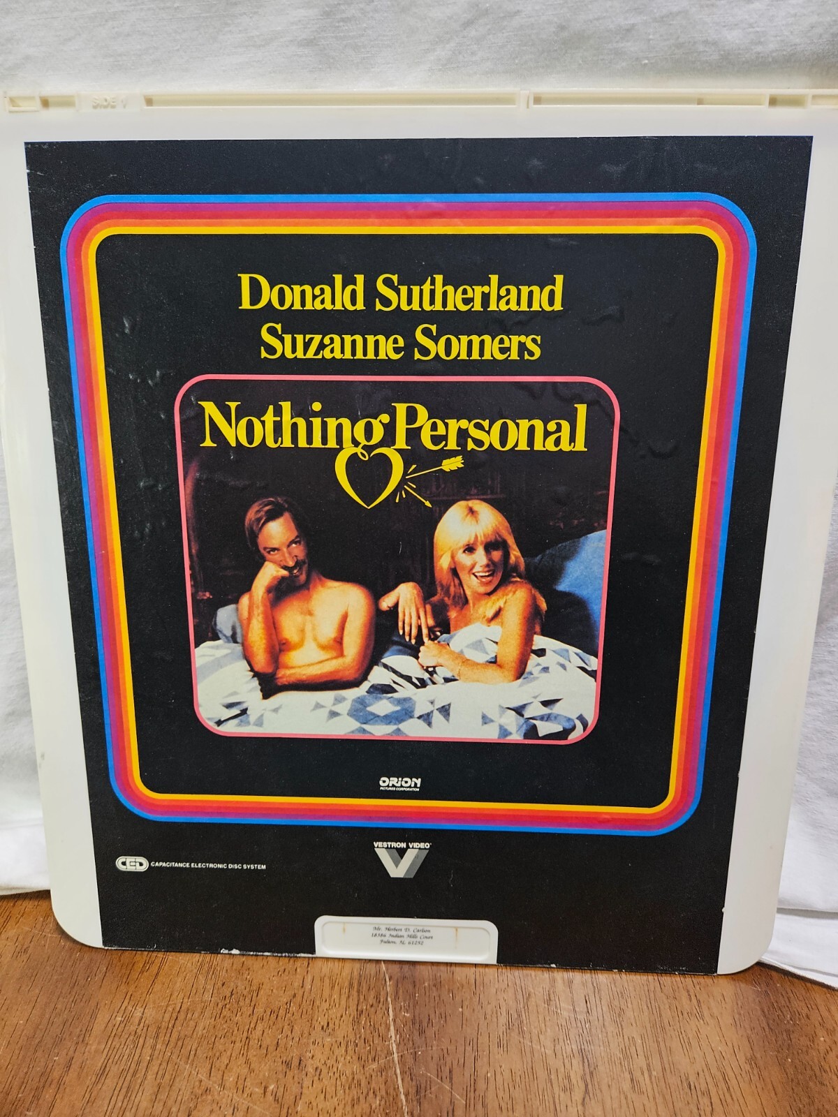 CED VideoDisc Nothing Personal (1980) Vestron Video