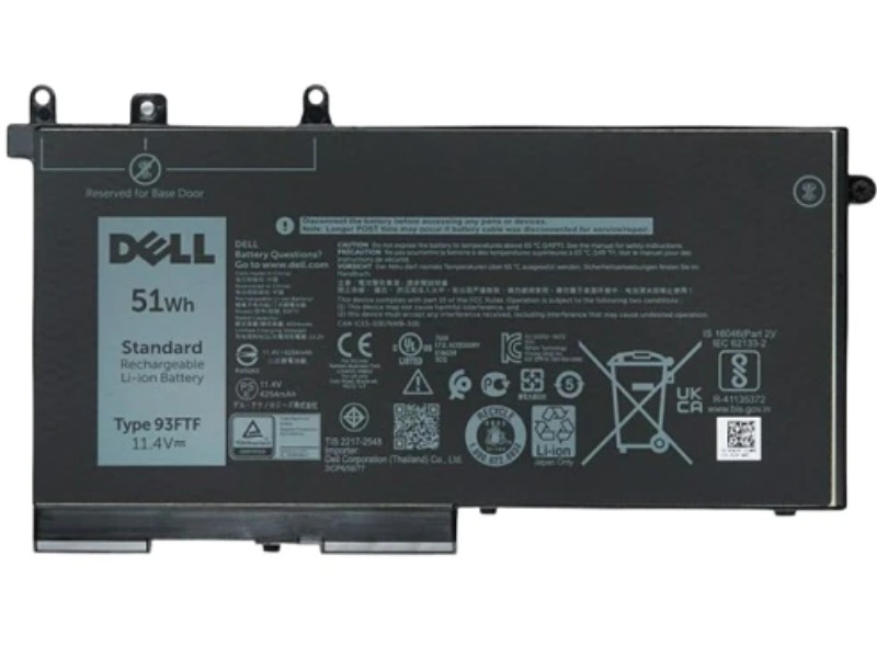 Dell-New-451-BBZT _ 51 WHR 3-CELL PRIMARY LITHIUM-ION BATTERY